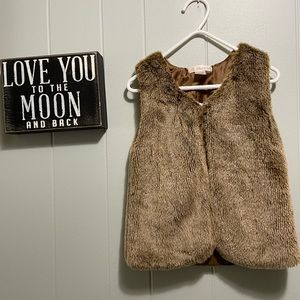 Fur vest-size 4